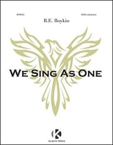 We Sing As One SSAA choral sheet music cover